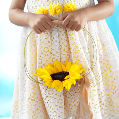 Sweet Sunshine Flower Girl Bouquet –  Rhonda Wolke Designs, Ottawa OH