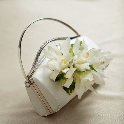 White Purse Decor –  Rhonda Wolke Designs, Ottawa OH