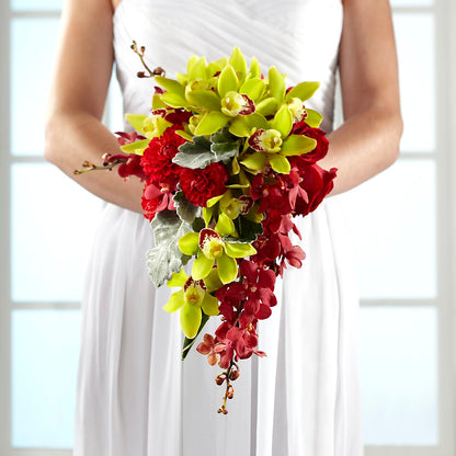Elegant Orchid Bouquet –  Rhonda Wolke Designs, Ottawa OH