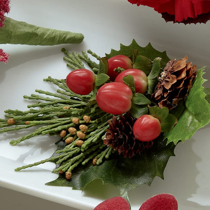 Red Berry Boutonniere –  Rhonda Wolke Designs, Ottawa OH